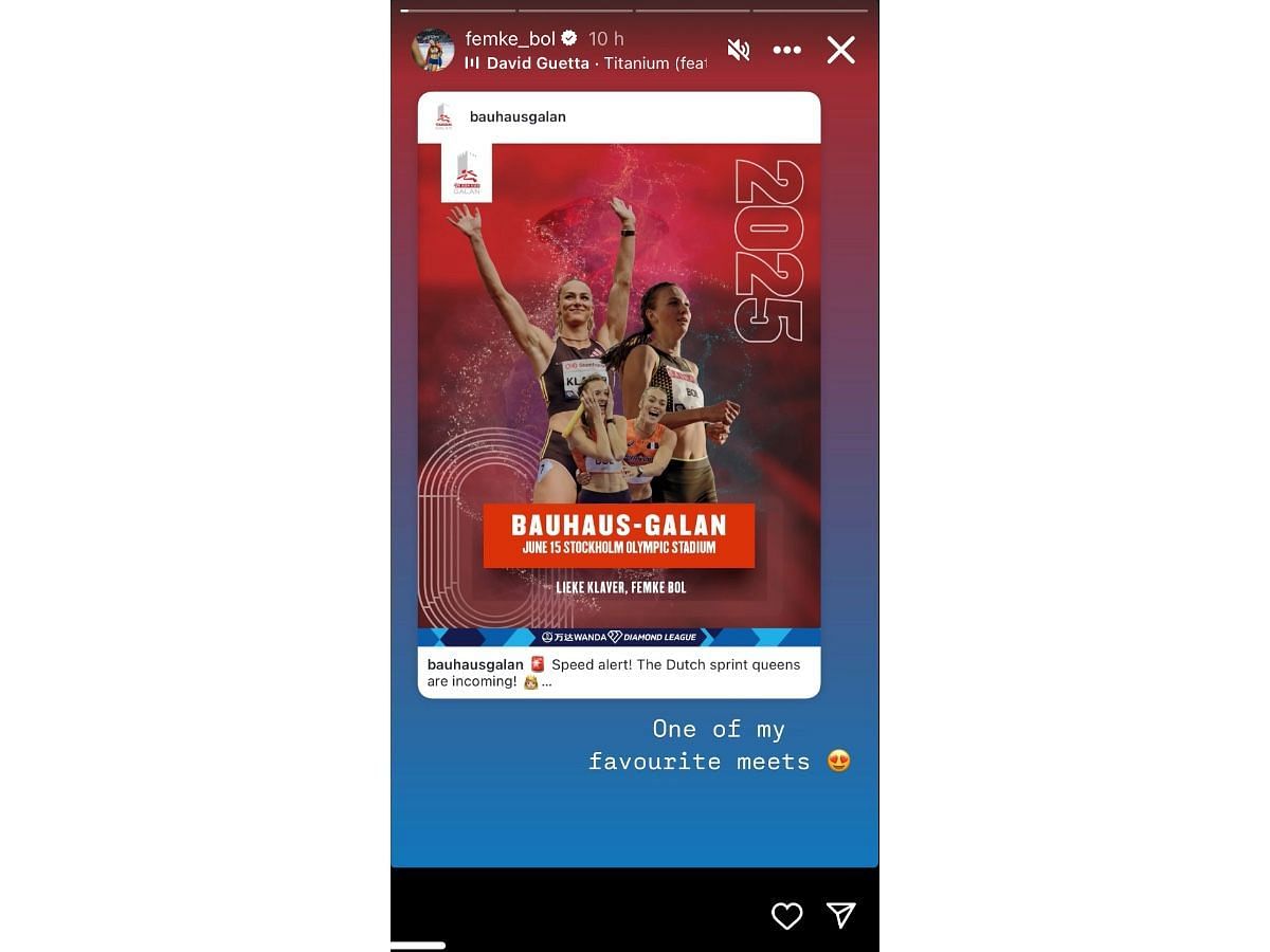 Bol’s Instagram story